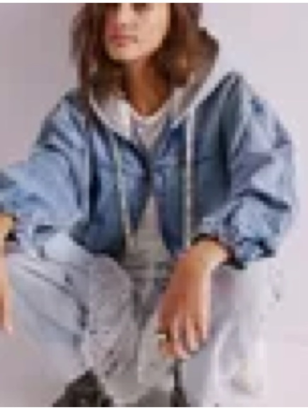 Free People We The Free Iggy Hooded Denim Jacket - Picture 7 of 8